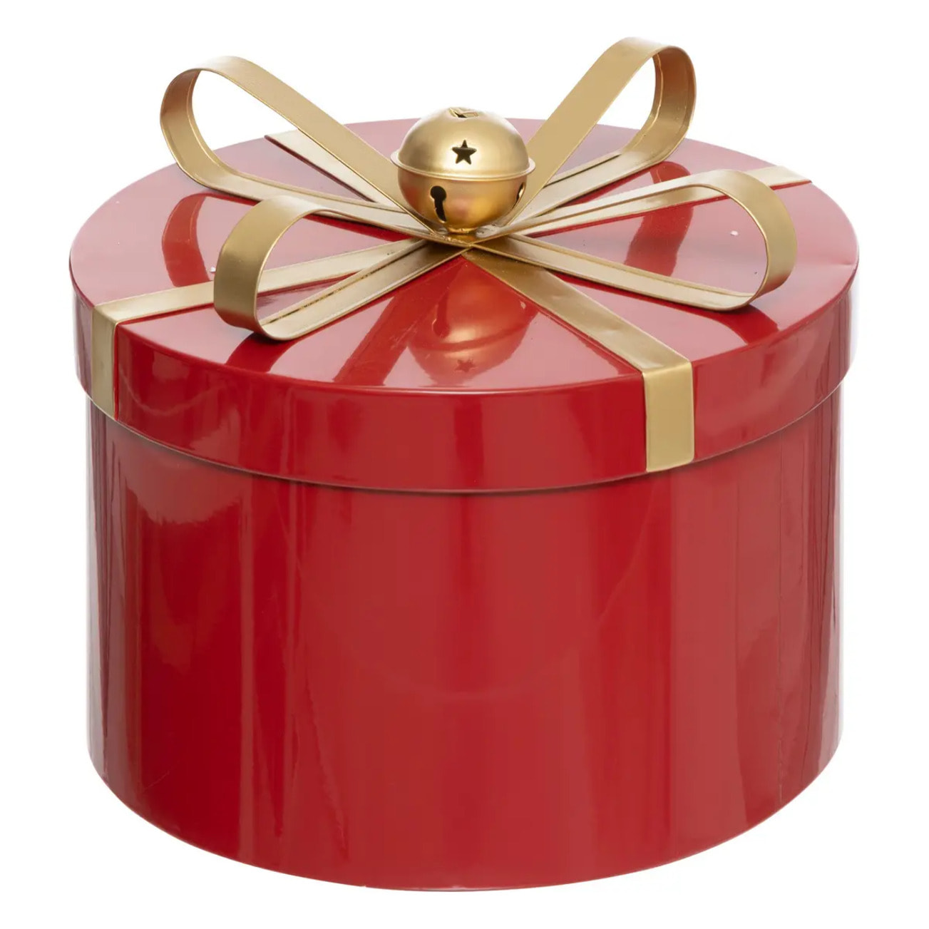 BOITES RONDES METAL ROUGE X3
