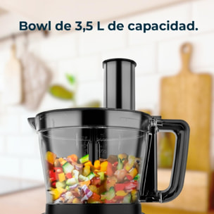 Cecotec Procesador de alimentos Paprika 1300 Full 2000W de Potencia Acero Inoxid