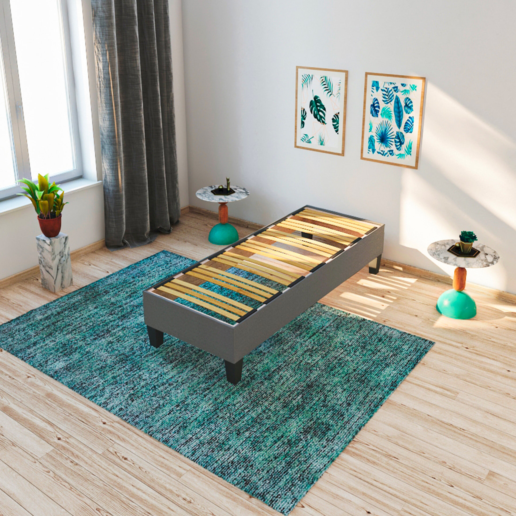 Sommier en kit Ergostar - Gris clair