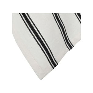 Lot de 3 torchons en lin et coton blanc et noir - PASSO 301