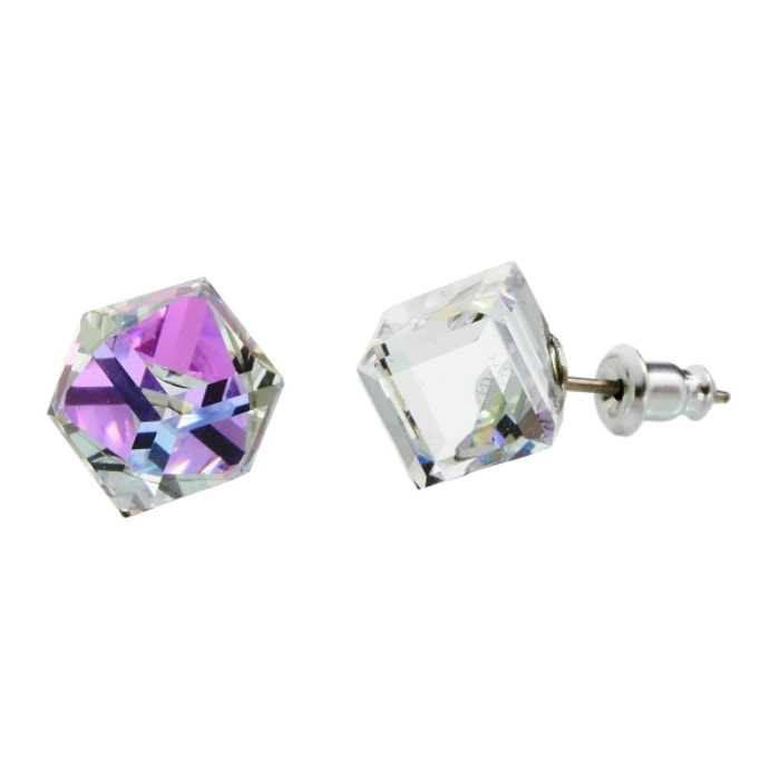 Pendientes Cubik adornado con cristales de Swarovski