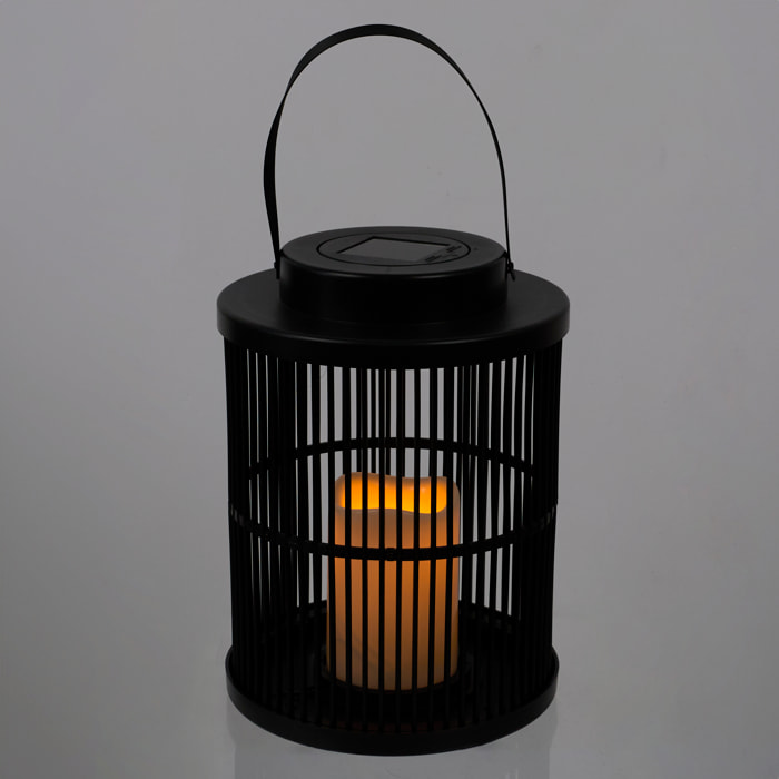Lanterne Solaire Effet Bougie H25cm