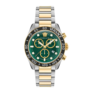 Versace Reloj Cronógrafo De Cuarzo Greca Dome Chr (Wc-6K)