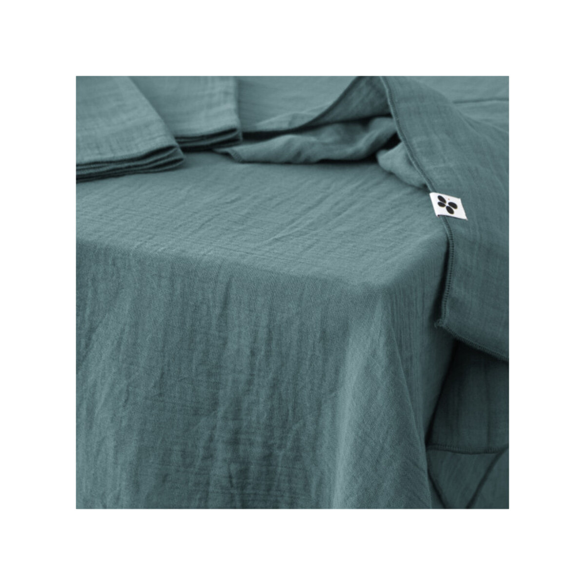 Nappe 150 x 250 cm double gaze de coton gaufrée - 9 coloris - GAIA