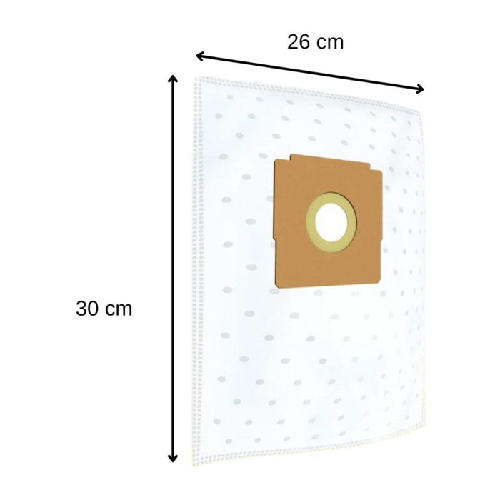 Lot de 4 sacs aspirateur pour Zelmer et Elcotec TopFilter Premium