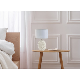 Lampada Da Tavolo Comodino Ricaricabile Accensione On/Off Modello Zante Bianco