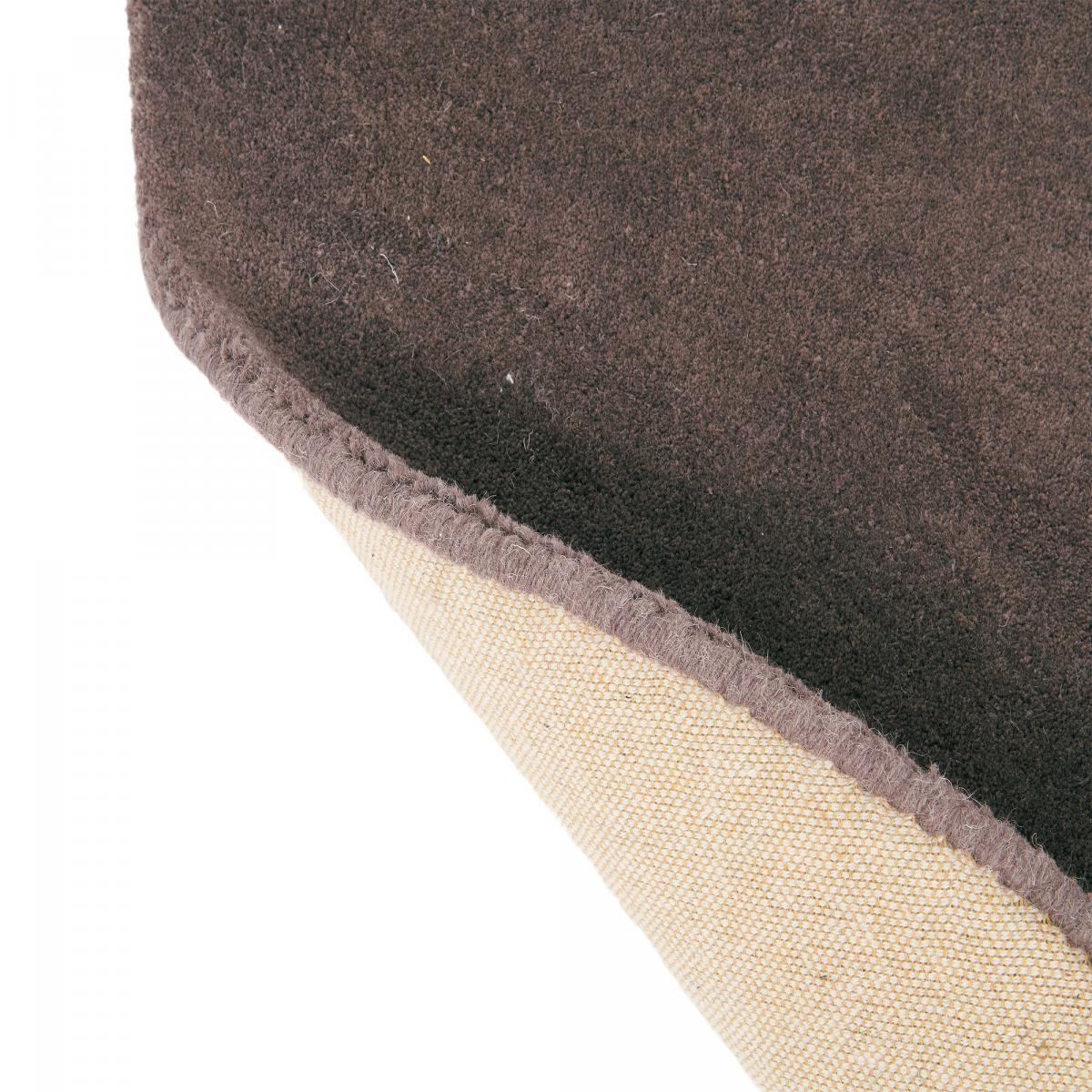 Tapis rond fait à la main en laine motif floral NUITORB