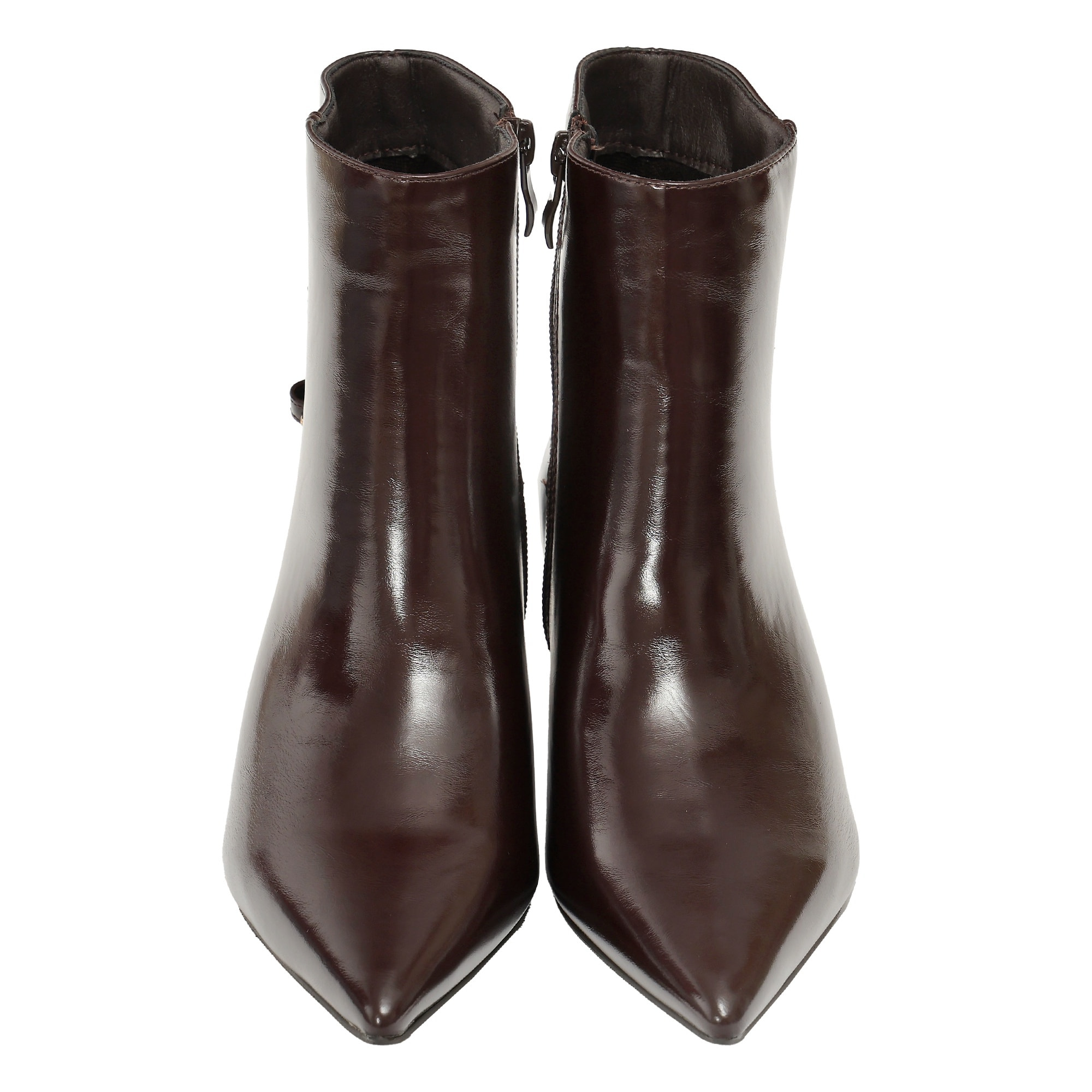 Tronchetto in simil pelle con tacco basso