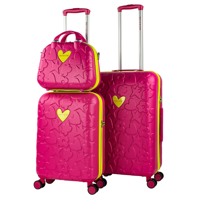 Juego De Maletas Pc Agatha Ruiz De La Prada Iconic Fucsia