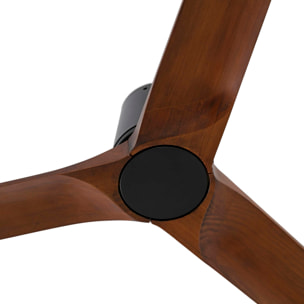 HEYWOOD TUB L Ventilateur de plafond noir/noyer TUYA