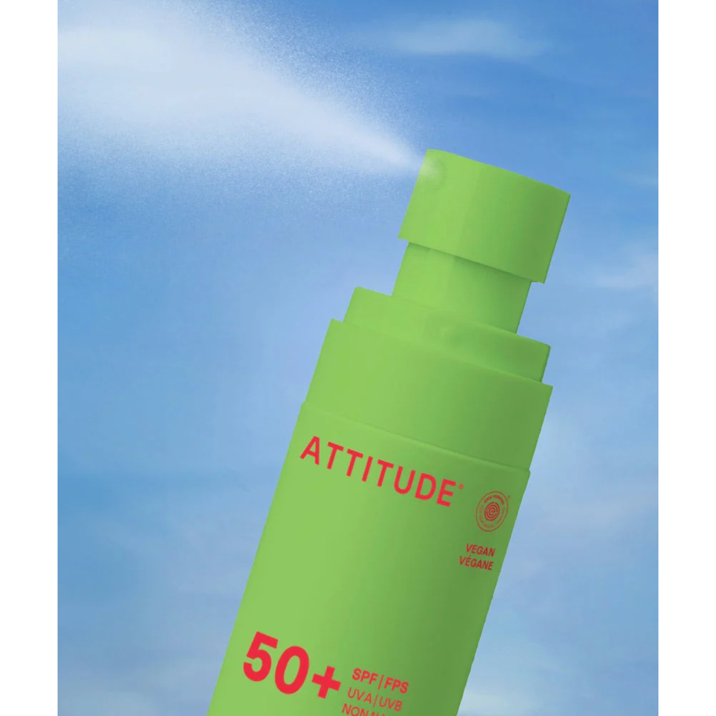 Mineral sunscreen Spray Face & Body Kids SPF 50 watermelon coco Attitude Sunly 75 ml
