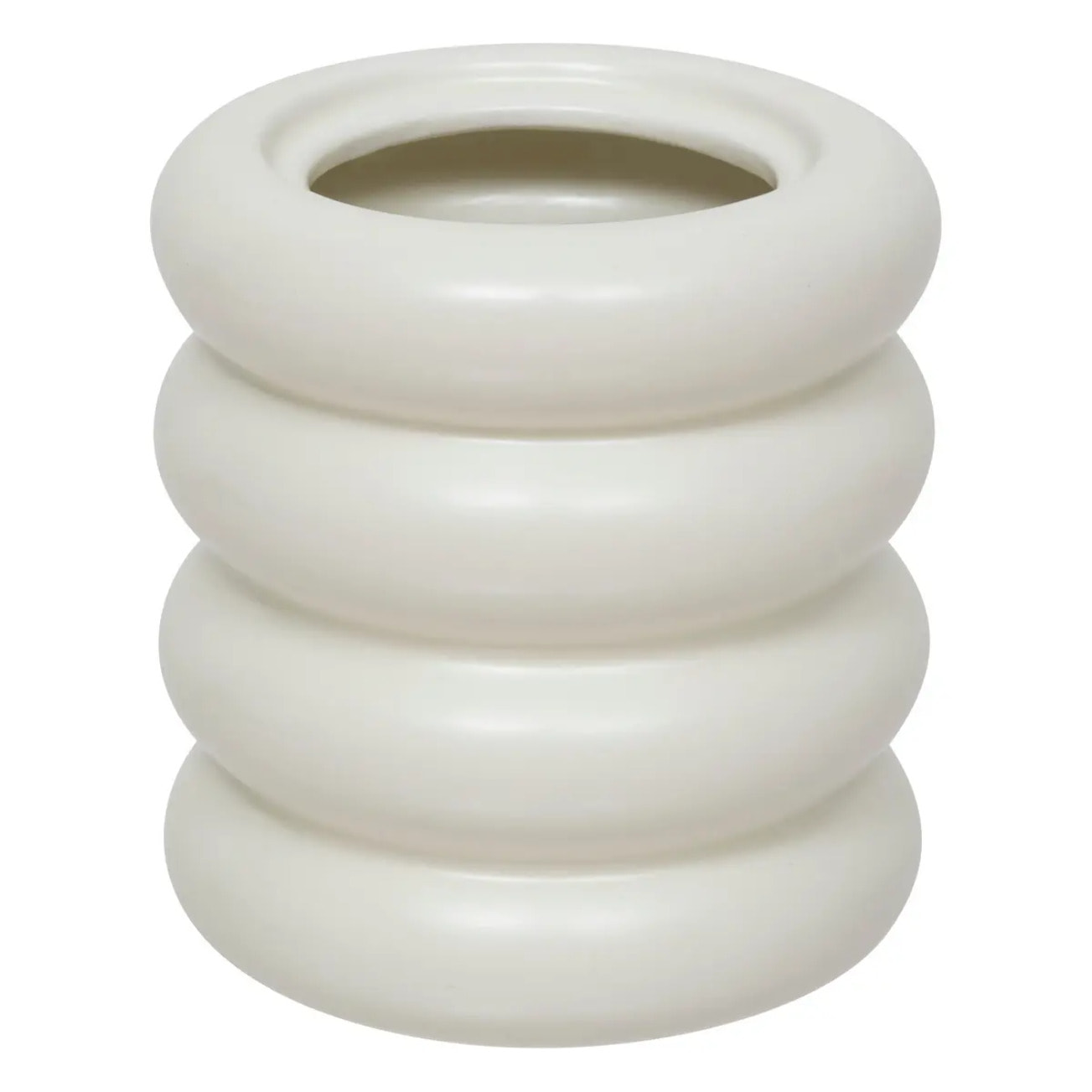 Boîte déco "Mike" céramique blanc 14,711,2cm