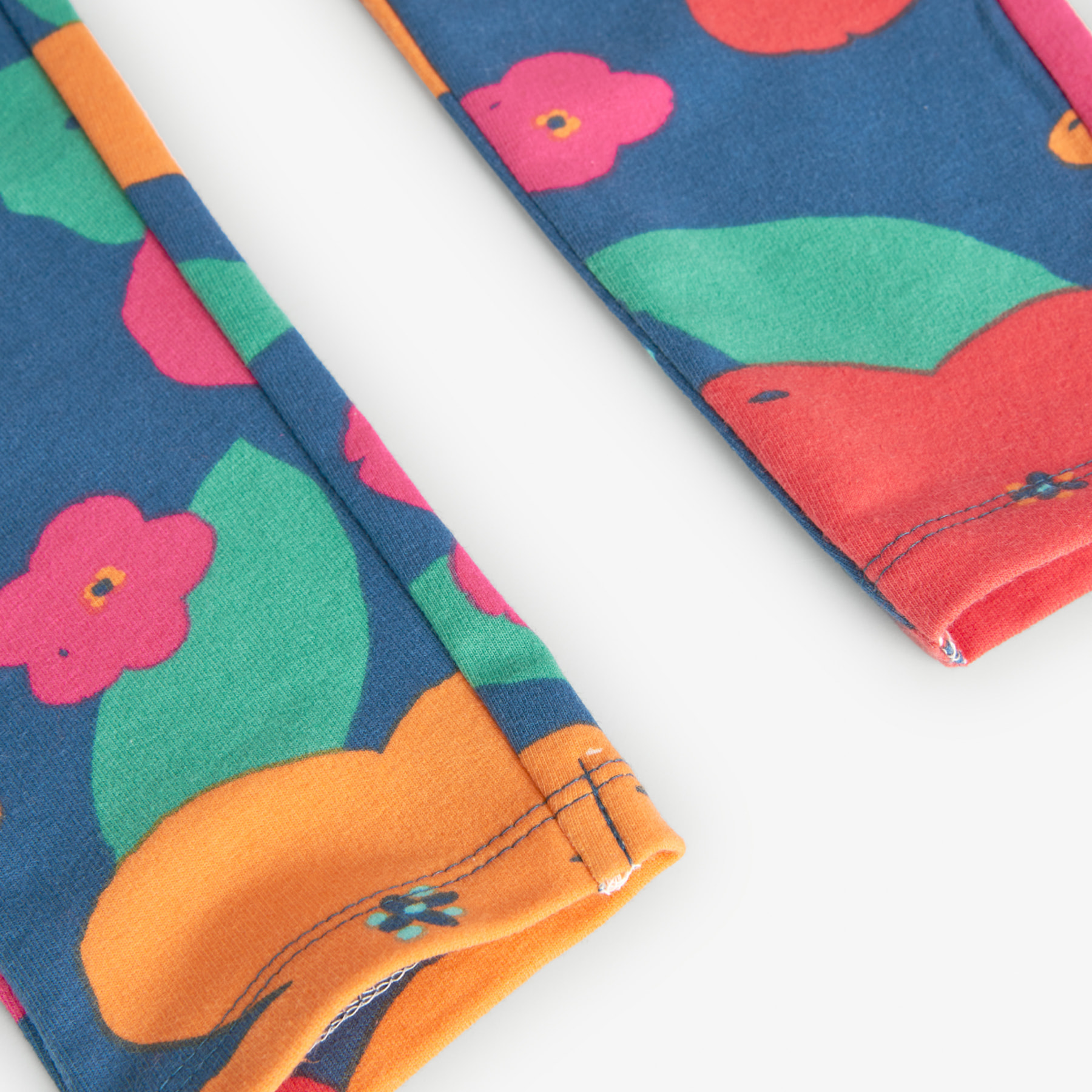 Pantalón felpa flores de niña