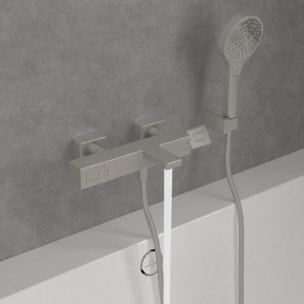 Mitigeur bain douche thermostatique Universal carré Brushed Nickel Matt