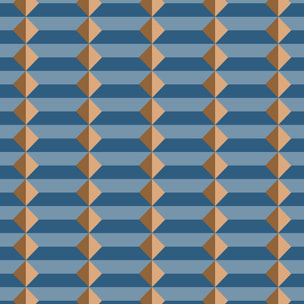 Papier peint, op art bleu Bleu