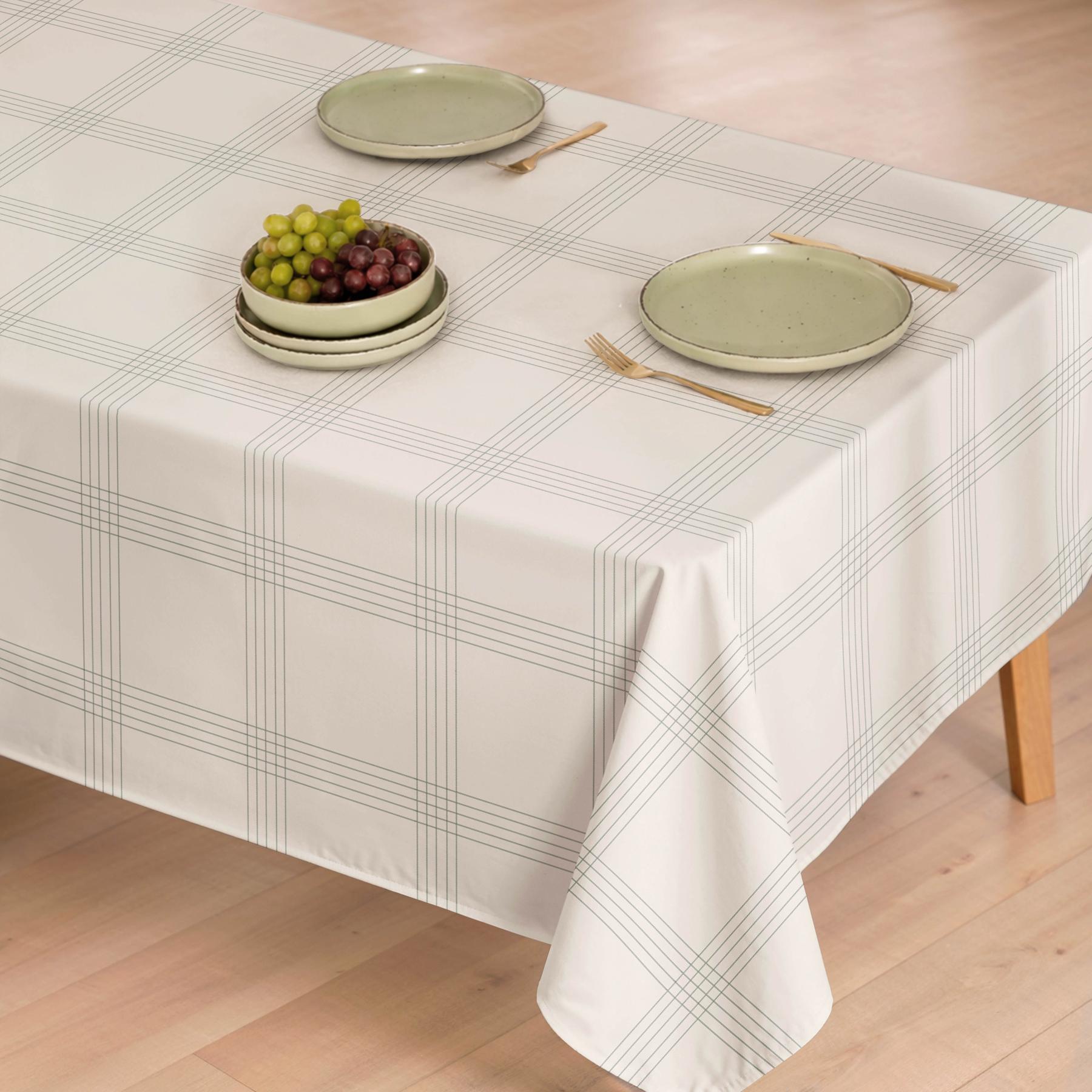 Nappe anti-taches OTTO BEIGE - en 100 % coton