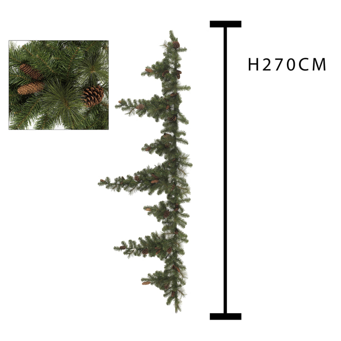 Ghirlanda con pine/drop 333t - Pezzi 1 - VERDE - Bianchi Dino SpA