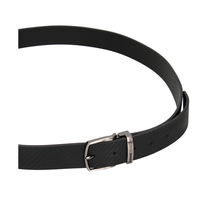 Cintura uomo in vera pelle Made in Italy - Modello Erebo Lux - Fibbia