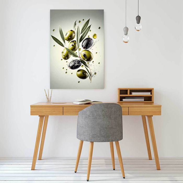 Tableau fruits et legumes olives fraiches  Toile imprimée