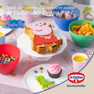 Moule mini cakes silicone 29 x 17,5 cm Dr. Oetker Peppa Pig