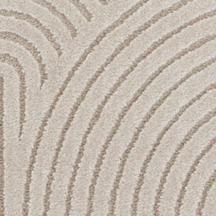 Tapis salon, motif géométrique, texture relief, LYM 1 chaleureux
