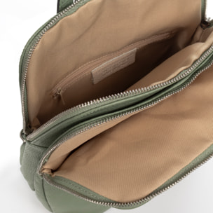 Borsa zaino donna Arquà. Vera pelle Dollaro.