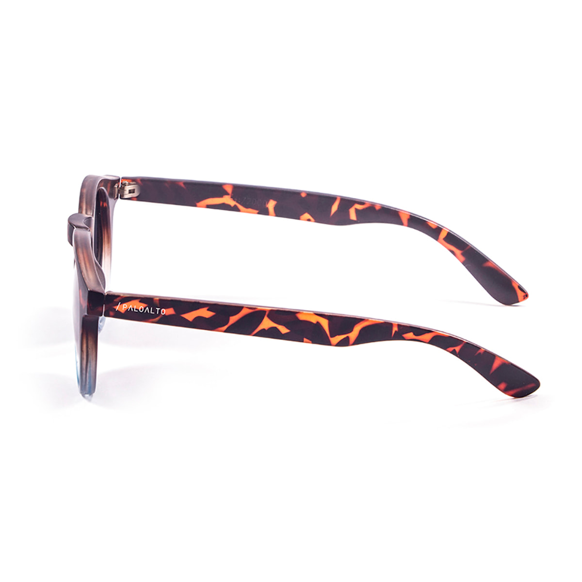 Gafas de sol PALO ALTO NEWPORT - Negro brillante con líneas blancas / Ahumada