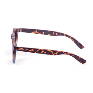 Gafas de sol PALO ALTO NEWPORT - Negro brillante con líneas blancas / Ahumada