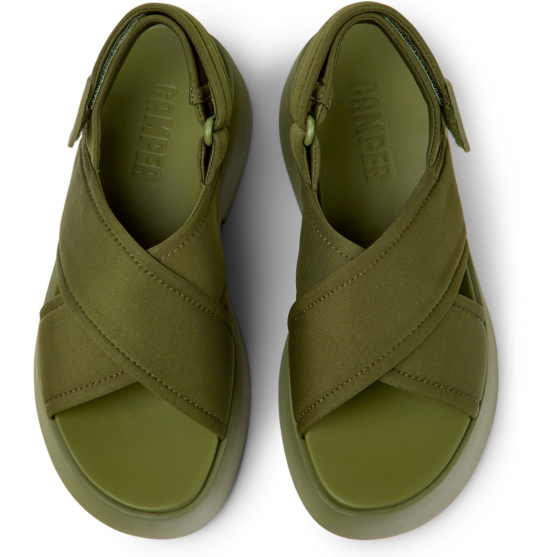 Sandalias - CAMPER Tasha - Verde - Textil técnico (poliéster reciclado)