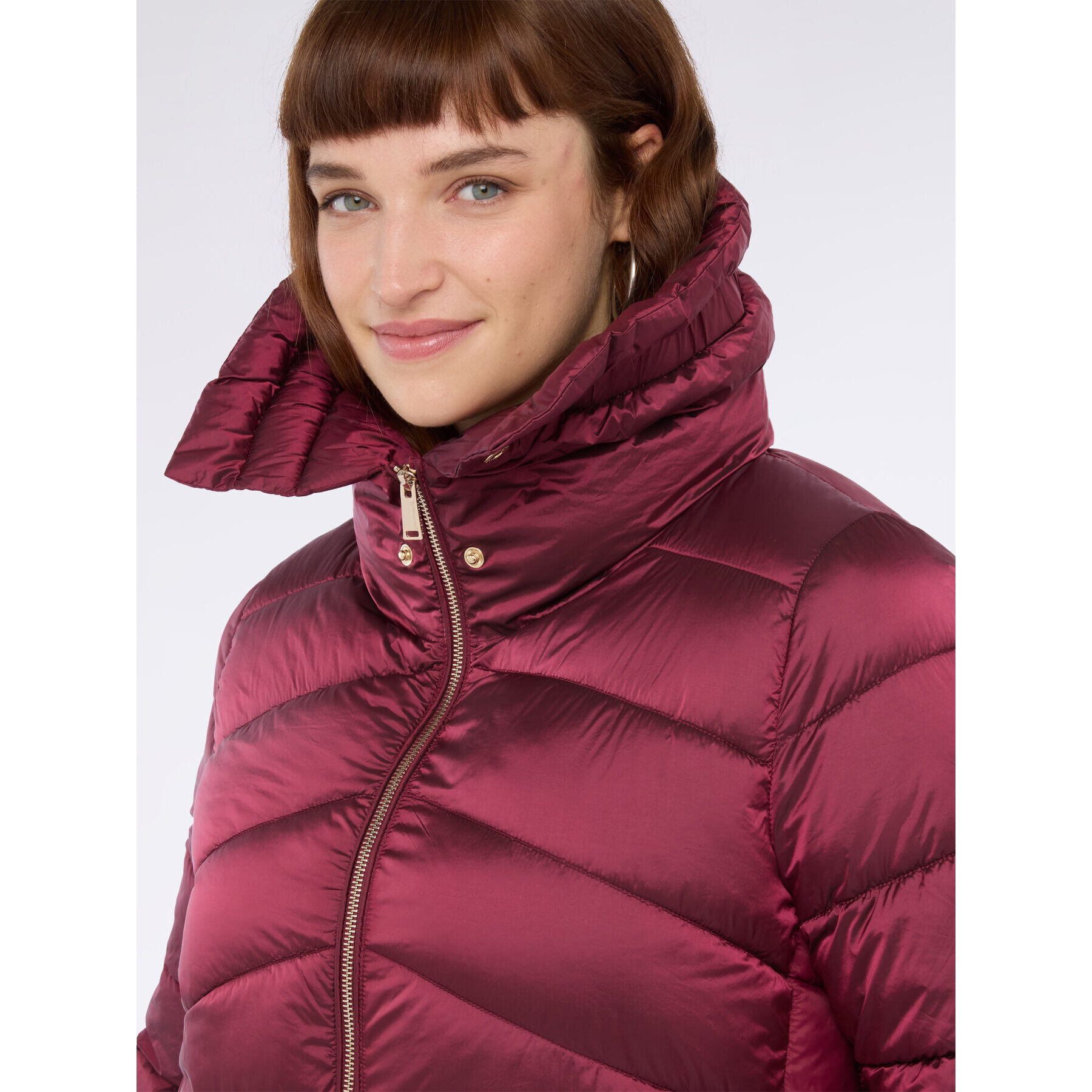 Fiorella Rubino - Plumífero con cuello alto - Burgundy