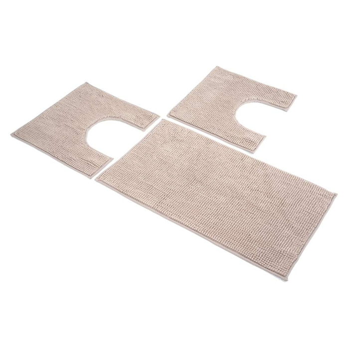 Set 3 Tappeti Bagno