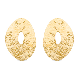 Pendientes Lux by Lux acabadoss en oro amarillo 18K