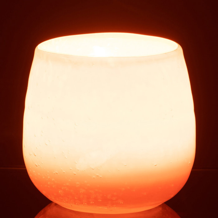 J-Line vase Juliette - verre - orange/rose - small - Ø 11 cm