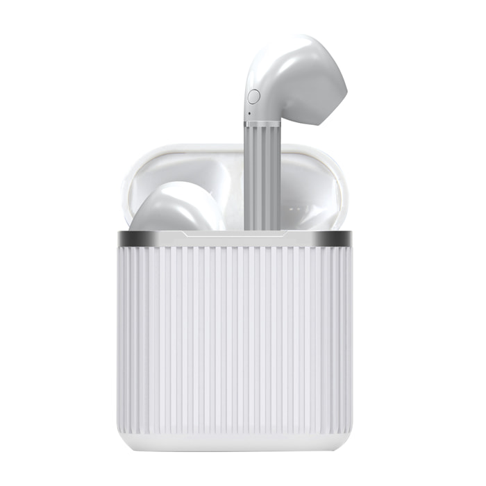 Ecouteurs Earbox Classique Sans Fil Blanc