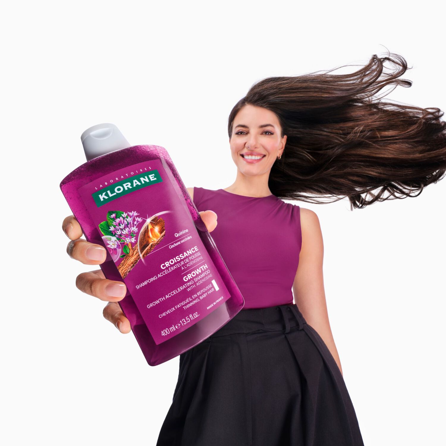 Croissance - Shampoing Accélérateur de Pousse à l'Adénosine et à la Quinine