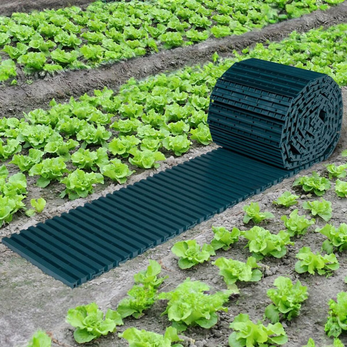 Chemin de potager 5m en plastique vert