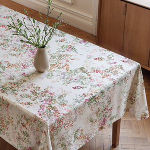 Nappe imprimée anti-tâches JUDIT FUCHSIA