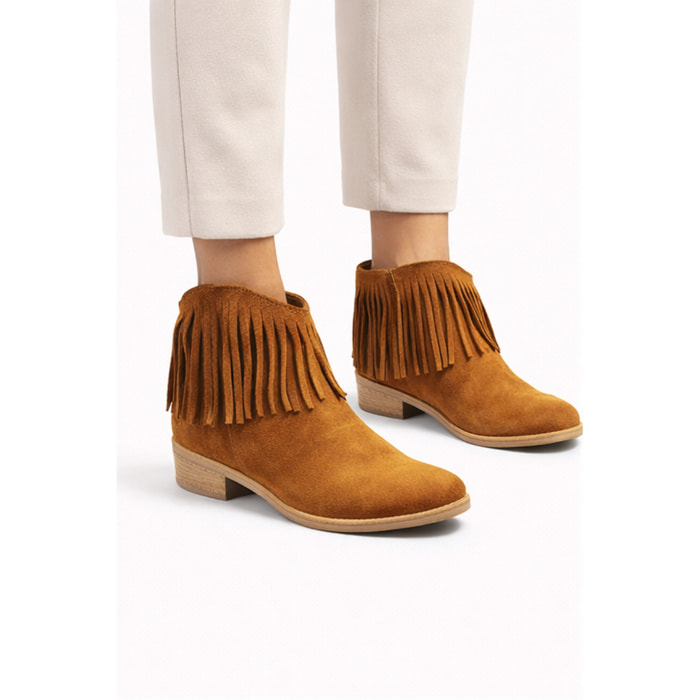 Stivaletti frange - tacco 3,5 cm