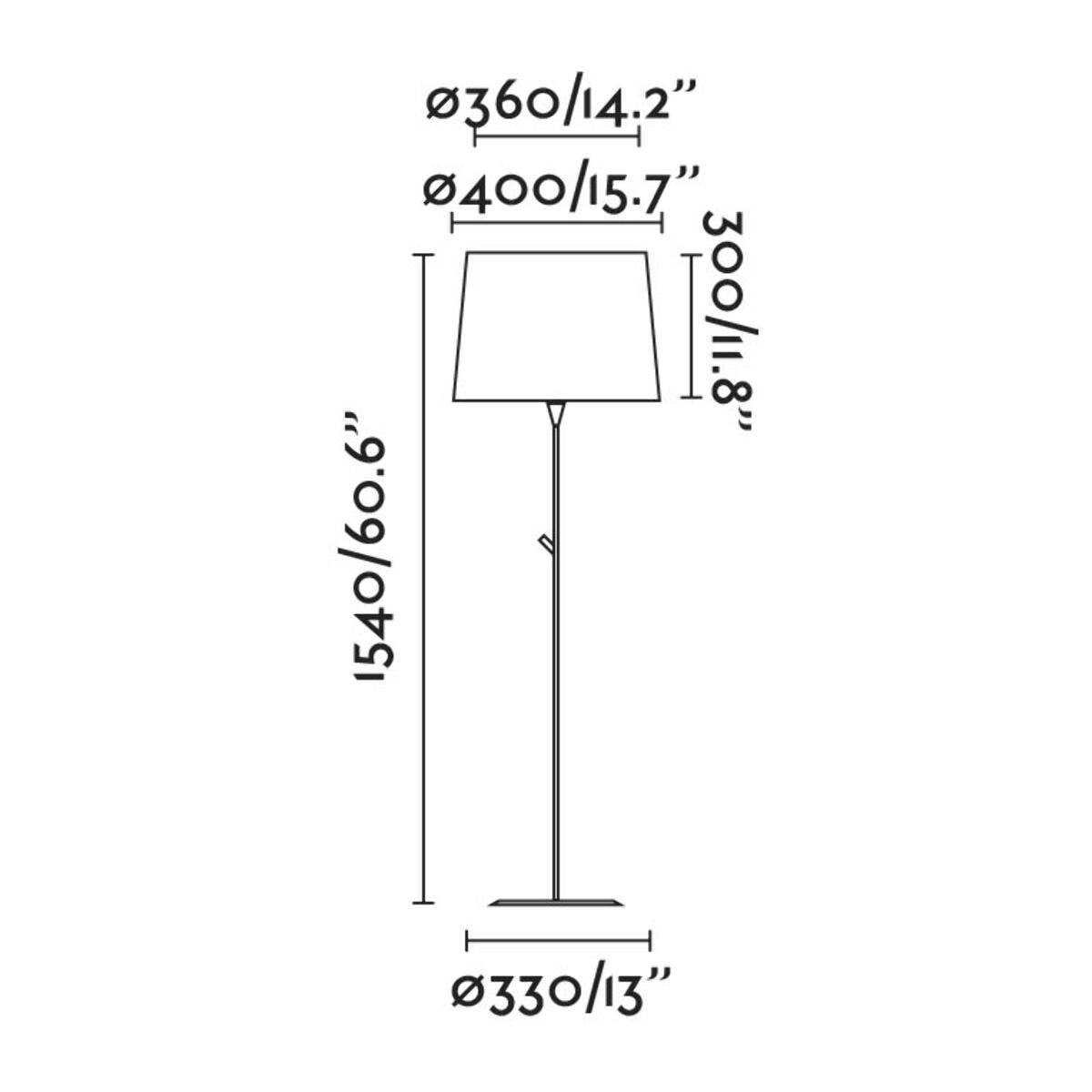 CONGA Lámpara de pie blanca/blanco marfil