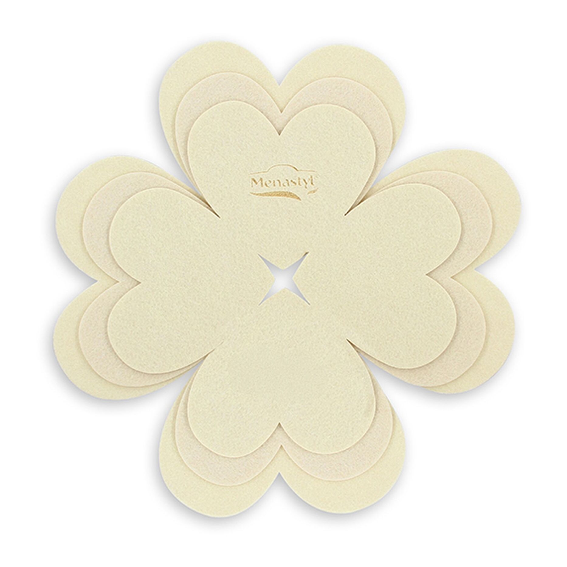 Lot de 3 intercalaires cuisson 24/28/32cm en feutrine crème