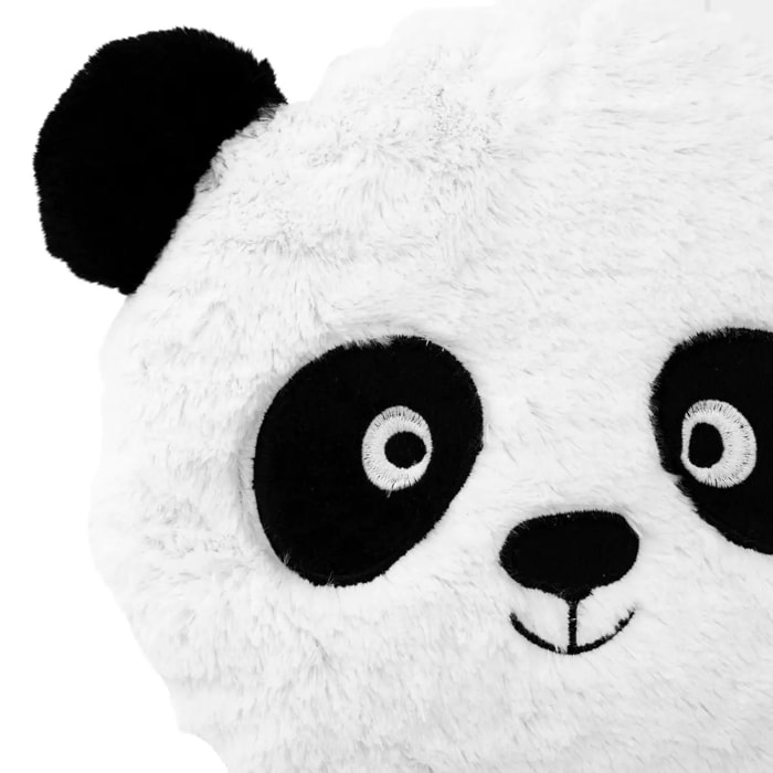 Coussin panda "Nao" noir & blanc D27cm