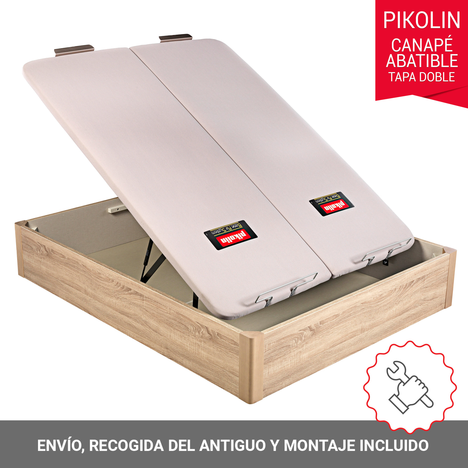 Canapé Abatible | 31CM | ENVIO, MONTAJE Y RETIRADA INCLUIDO | Tapa Doble | Design