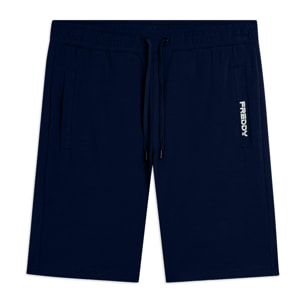 Pantaloni corti in jersey stretch con taschino