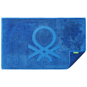 Alfombra de baño de 50x80cm de 100% Algodón 750GSM color Azul Benetton