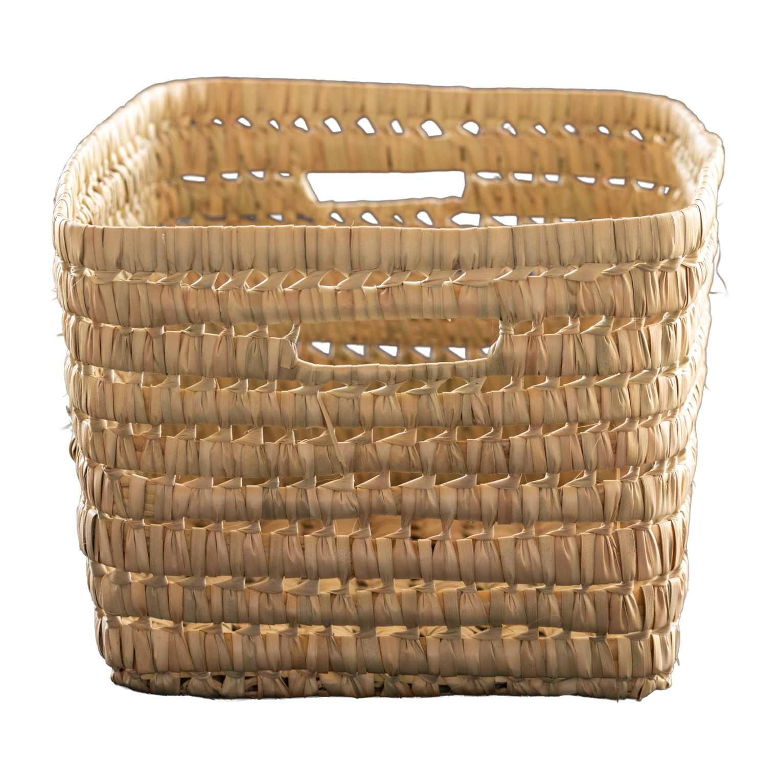 Panier de rangement rectangle Palm - Naturel