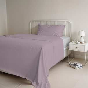 COMPLETO LETTO NATURAL COLOR, 100% COTONE - SINGOLO