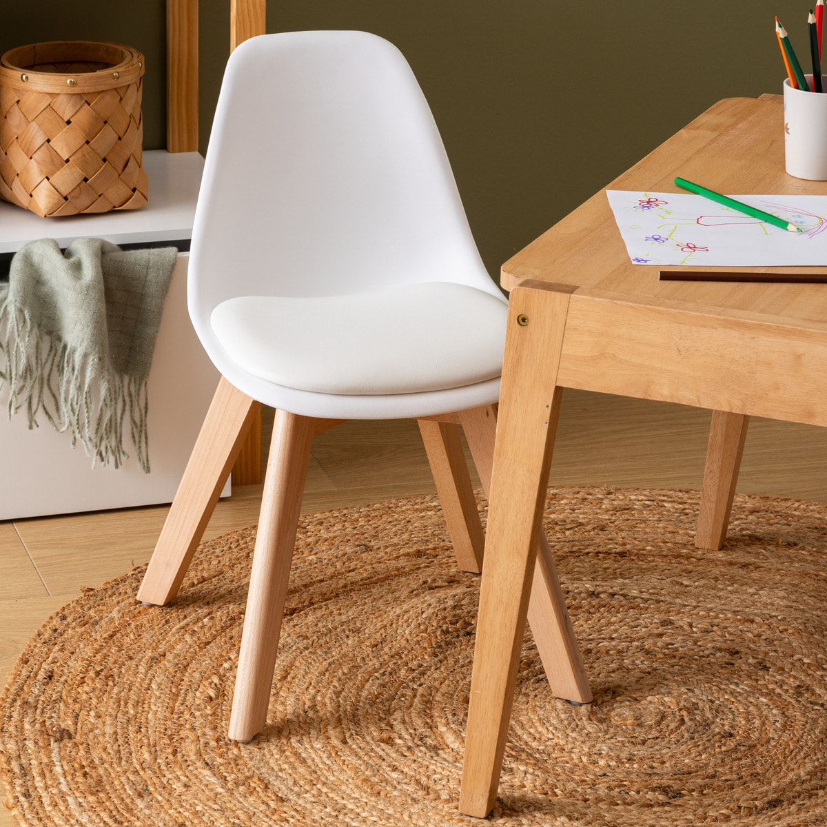 Chaise enfant "Baya" blanc