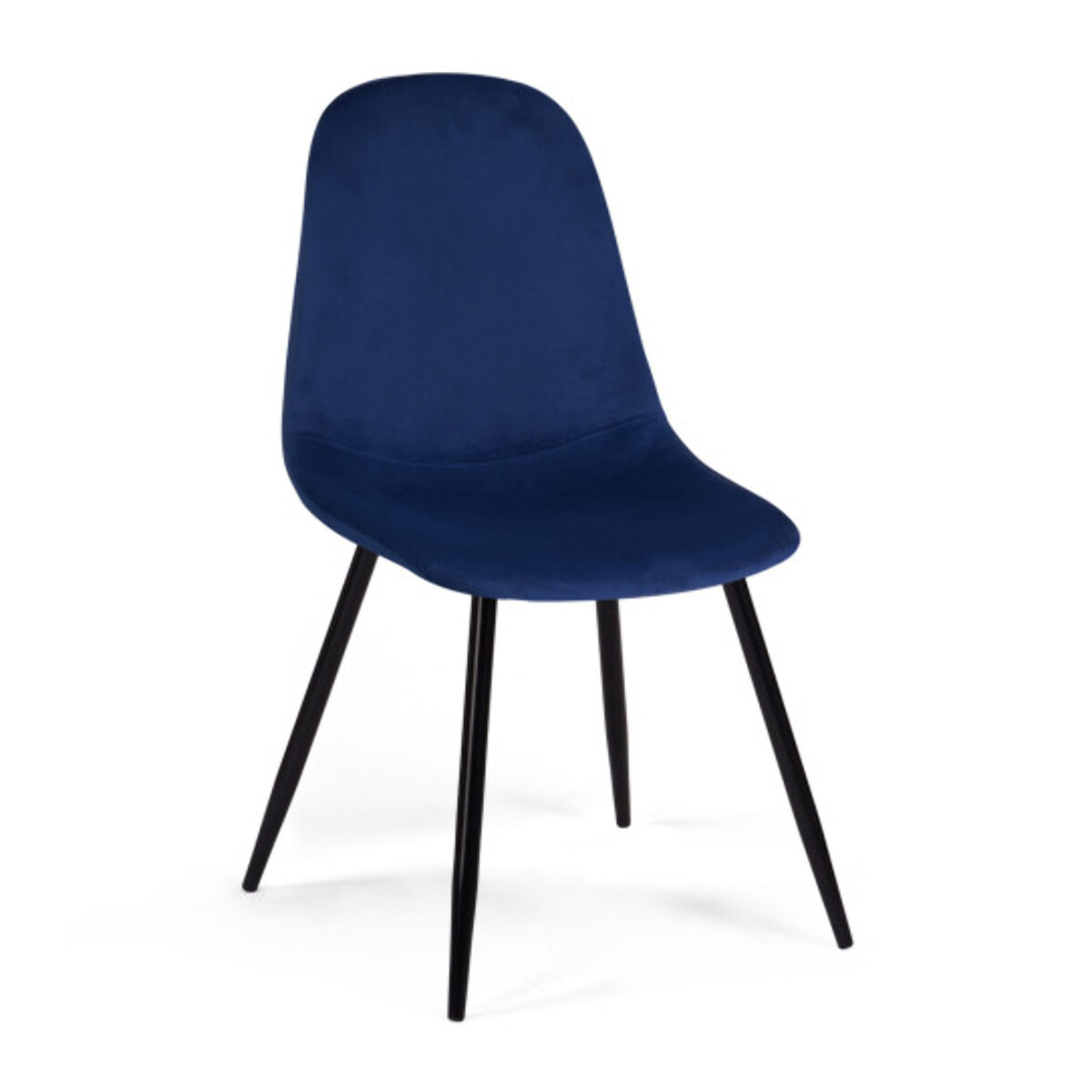 Chaises Sofia - Bleu - pied noir