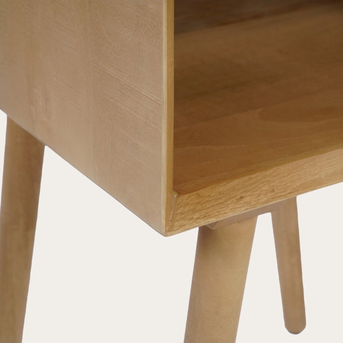 Table de chevet Malika -bois massif de mangue-couleur catuai 40 x 61 x 38 cm