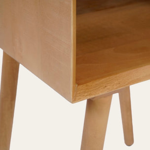 Table de chevet Malika -bois massif de mangue-couleur catuai 40 x 61 x 38 cm